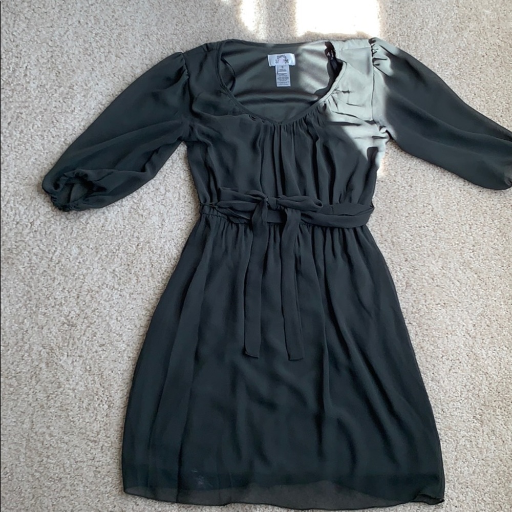 Olive green dress
